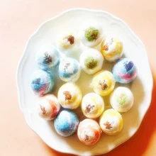 APINKGIRL 1pc Natural Bubble Bath Bomb Ball Essential Oil Handmade SPA Bath Fizzy Christmas Gift for Her Free Shipping