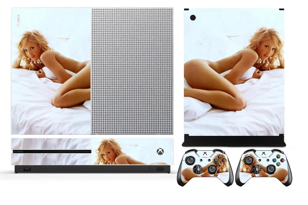 

Sexy Lady 209 Vinyl Skin Sticker Protector for Microsoft Xbox One S and 2 controller skins Stickers