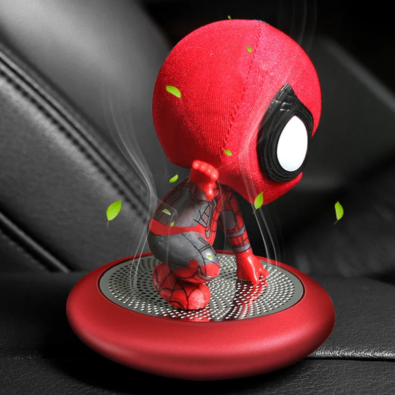 Автомобильный освежитель воздуха с изображением Человека-паука на приборной панели, автомобильный Ароматерапевтический диффузор, украшение интерьера, автомобильные аксессуары