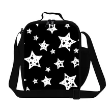 Персонализированные сумки для обедов с принтом звезды для девочек, детская изолированная сумка для ланча, контейнер для обедов для взрослых для работы, сумка для еды для детей