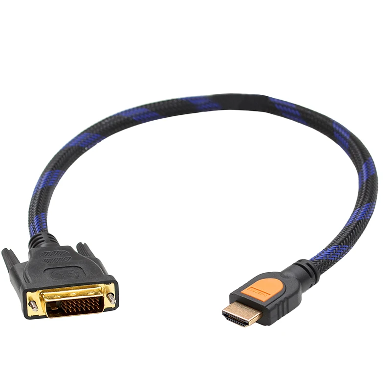 HDMI к DVI-D 24+ 1 pin кабель адаптера 720p hdmi к DVI malefor lcd DVD HDTV xbox PS3