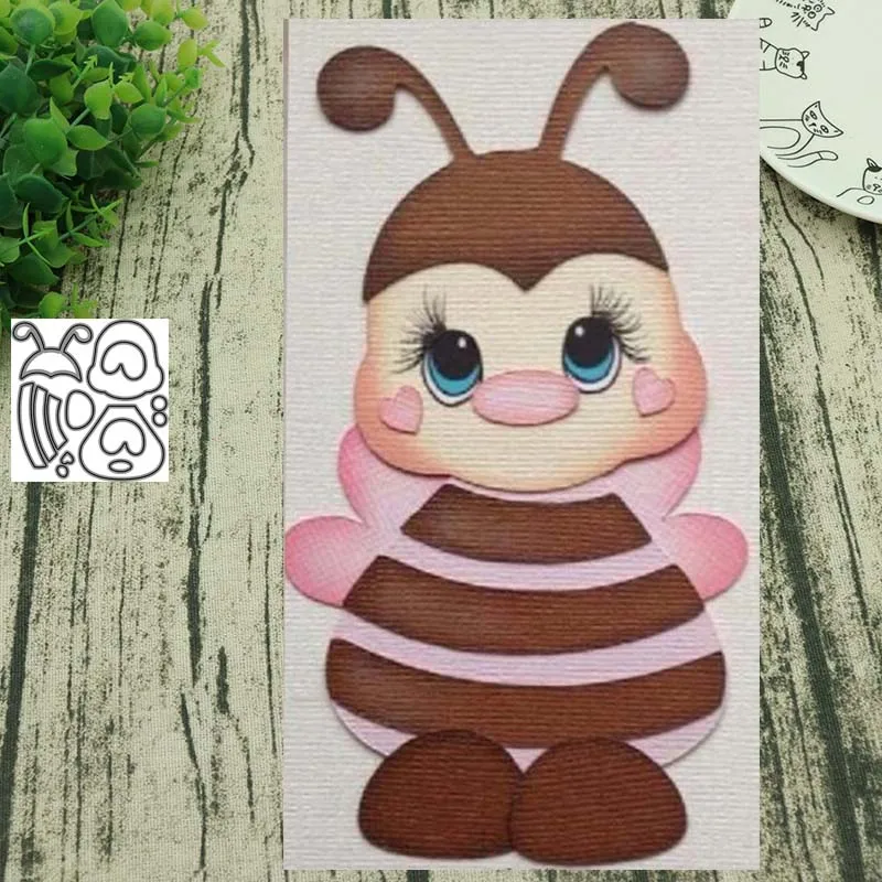 

Animal bee 2 metal cutting dies Scrapbooking album paper craft handmade card stencil art cutter