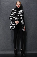 Europe 2016 hot sell new autumn/winter fashion women clothing elegant printed round neck long sleeve coat loose big yards D-0992