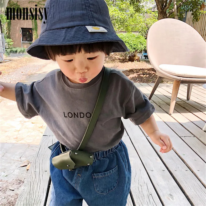 Monsisy الأطفال الخصر حقيبة بو الجلود الخصر حزمة طفل حقيبة كتف الأزياء الملونة طفلة الصبي فاني الحقيبة المحفظة حقيبة بحزام