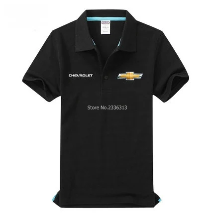 Летние однотонные 4S с коротким рукавом Комбинезоны Chevrolet рубашка поло мужская и женская одежда рубашки поло