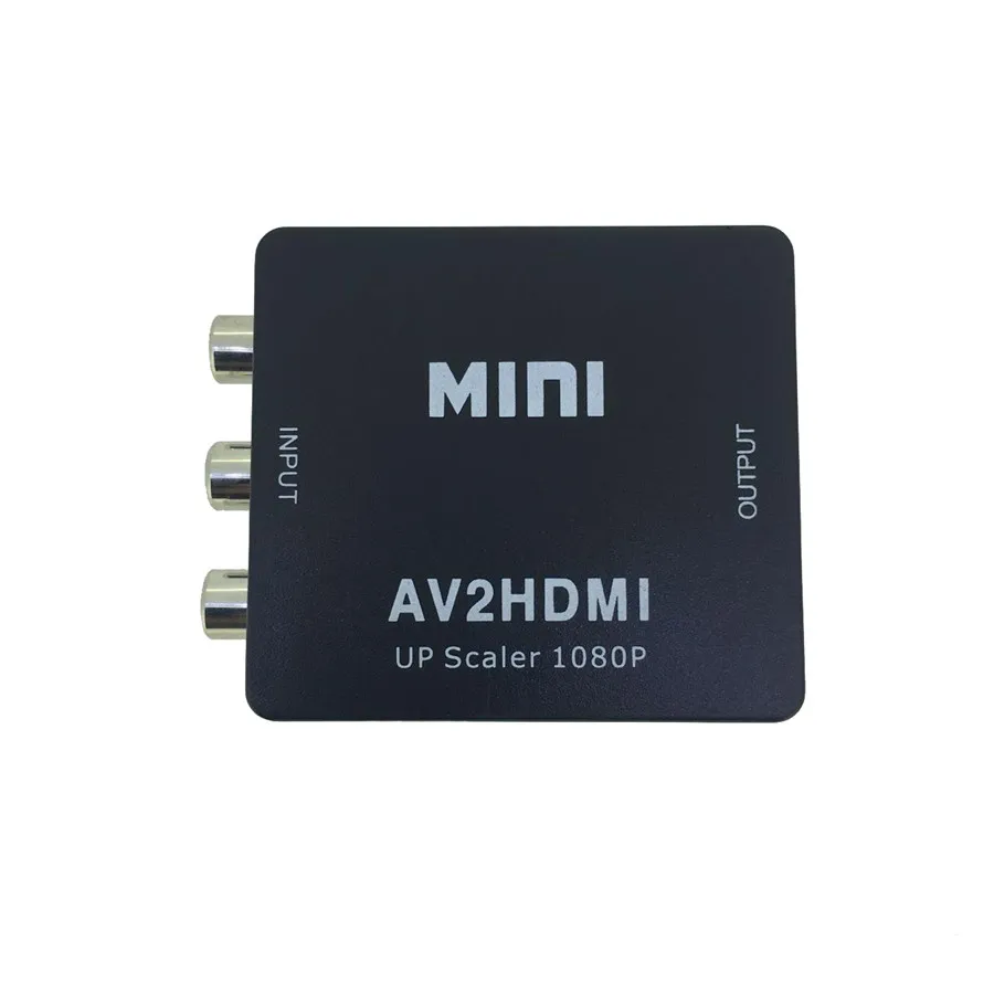 AV CVBS 3RCA в HDMI конвертер коробка 1080P видео AV2HDMI Мини адаптер для HDTV ПК| |
