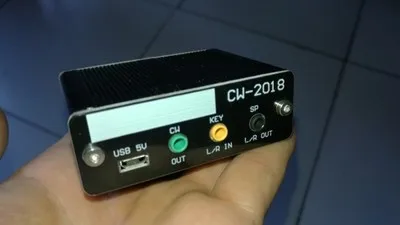 

CW-2018 Automatic key hand button exerciser CW interface box supports UV hand station audio report dual monitor Built-in battery