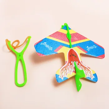 

Kids Slingshot Roundabout Aircraft Catapult Glider Plastic Toys for Children Outdoor Funny Toys Gifts LED Toy Flying Kids Toy