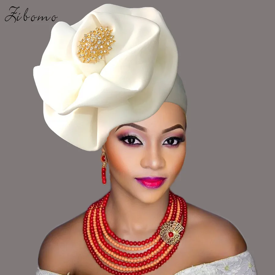 Нигерийский головной убор aso ebi gele готовый к использованию тюрбан в африканском