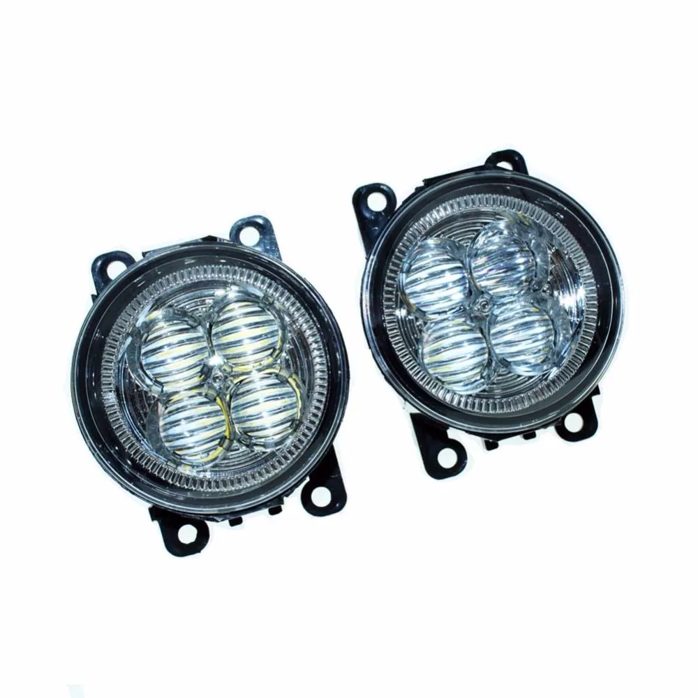 Car Styling Front Bumper LED Fog Lights High Brightness DRL Driving fog lamps 1set For LAND ROVER FREELANDER 2 LR2 2006-2014 Car Styling Front Bumper LED Fog Lights High Brightness DRL Driving fog lamps 1set For LAND ROVER FREELANDER 2 LR2 2006-2014