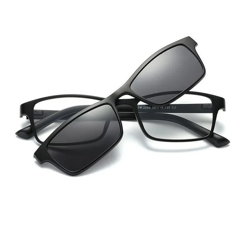 

width-139 New eyewear magnetic clip myopic sunglasses frames men women eyeglasses frames eyeglass frame with clip on sunglasses
