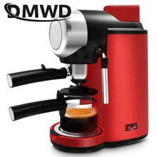 DMWD электрическая Паровая Эспрессо-машина высокого давления, полуавтоматическая итальянская кофемашина, 5 бар, капучино, вспениватель молока, пузырьковая пена