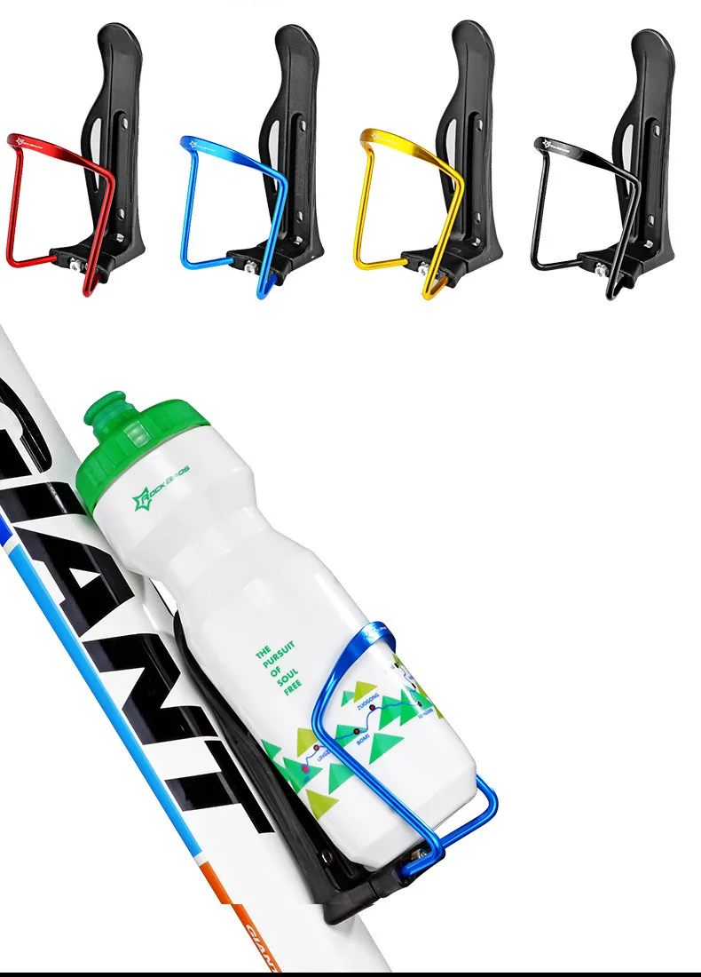 ROCKBROS велосипедный держатель для бутылки с водой из алюминиевого сплава ультралегкий MTB велосипедный держатель для бутылки Аксессуары для велосипеда