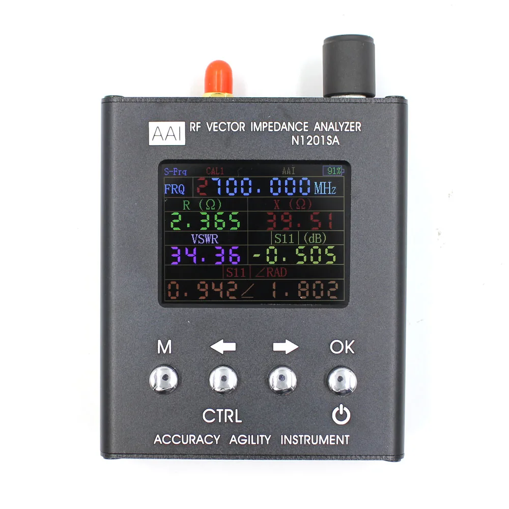 

New Upgrade N1201SA+ UV/GSM Antenna Analyzer Frequency range 35mhz-2700mhz resistance/impedance/SWR/s11