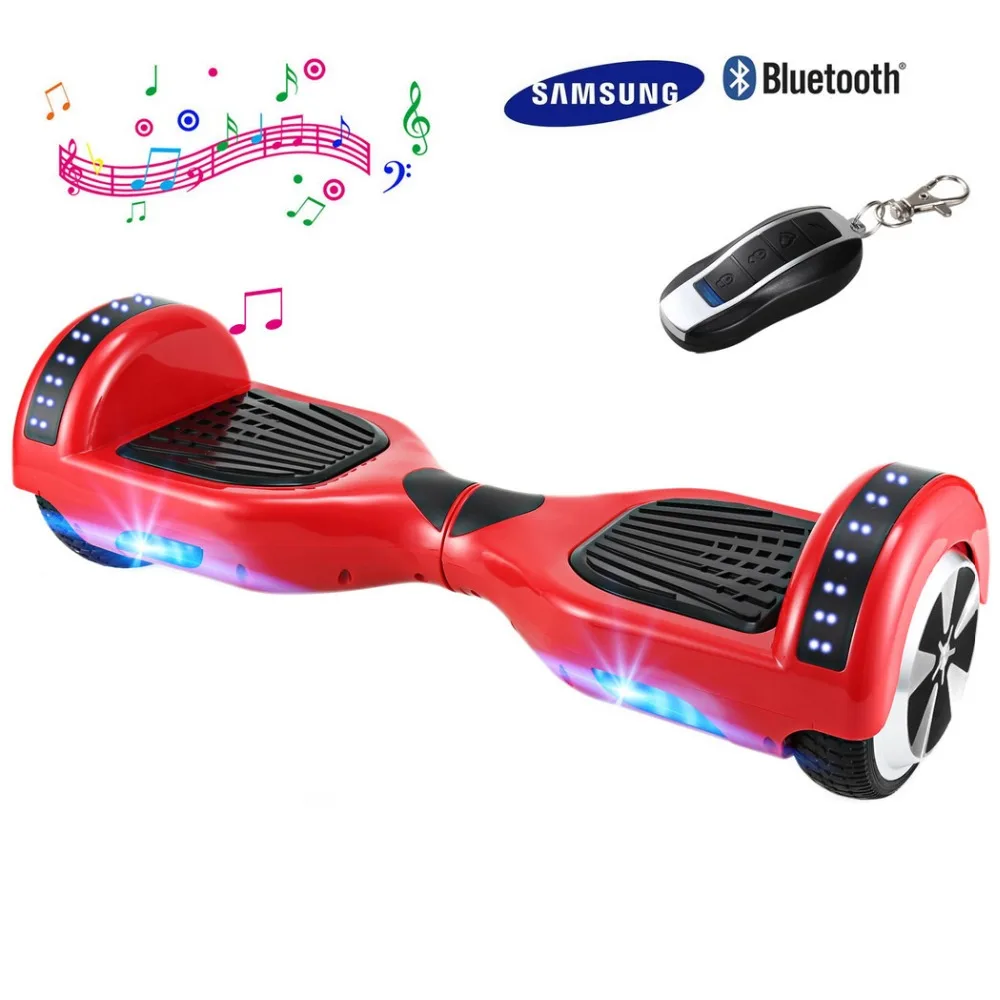 

6.5'' Electric Scooter Bluetooth Led Speaker Hoverboard Adult Two Wheel Skateboard Self Balancing Smart Scooter with hover board
