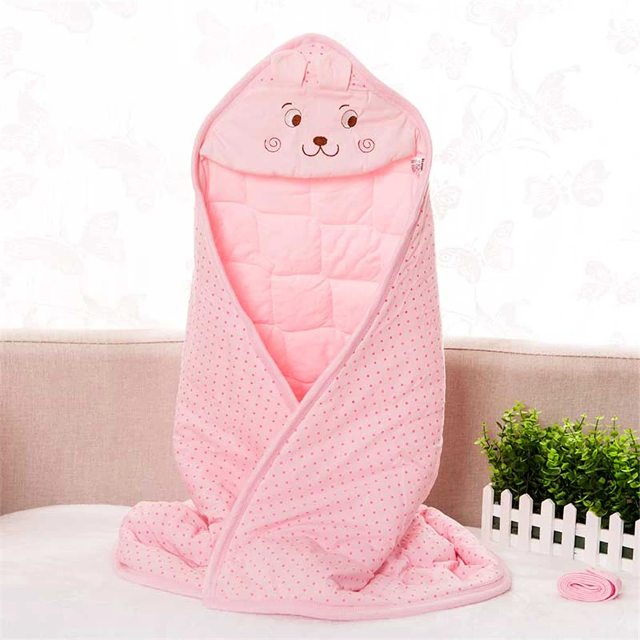 Baby Cotton Blankets Newborn Kid Baby Blanket Wrap Boy Girl Cartoon Babe Sleeping Bedding