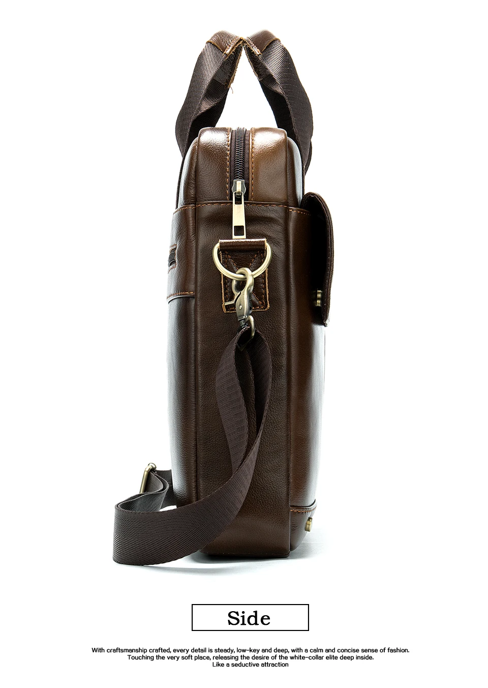 Men's Shoulder Bag Men Genuine Leather Casual Purses and Handbags for Money Ipad Crossbody Bags Gifts bolsas male12