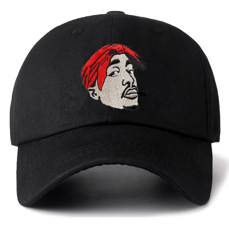 1 шт. бейсболка 2PAC Tupac Shakur для рэпа певицы хип хоп хлопковая портрета уникальные