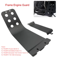 Для Triumph Thruxton 900, SCRAMBLER 900, Bonneville T100 T214 SE T120, T100 100th anniversary защита двигателя крышка база опорная плита