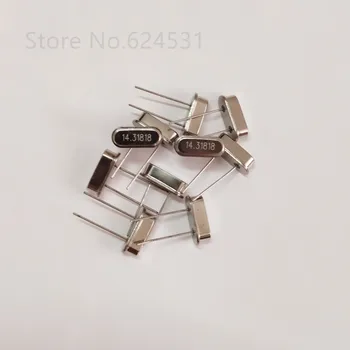 

10pcs In-line passive crystal oscillator Inline HC-49S 14.318MHZ resonator