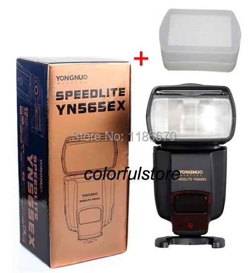 Новая Профессиональная вспышка YongNuo YN565EX Беспроводная Вспышка TTL Slave Speedlite для