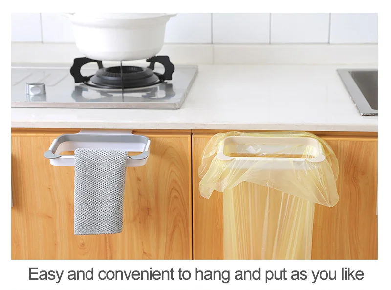 Панда кухонная стойка подвесной мешок для мусора кронштейн бытовой двери шкафа тряпка вешалка мусорная стойка Экологически чистая