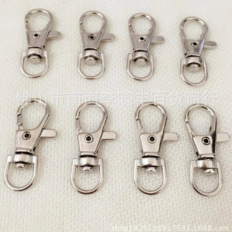 

50 DIY Clips Snap Hooks Lobster Clasp Keychain Swivel Trigger Bag Craft Findings YYY9463