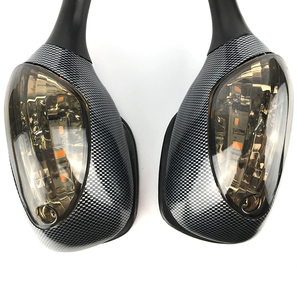  Motorcycle Rearview Side Mirrors For Suzuki GSXR 600 750 1000 LED Turn Signal Light Mirror 2005 200 - 32976044396