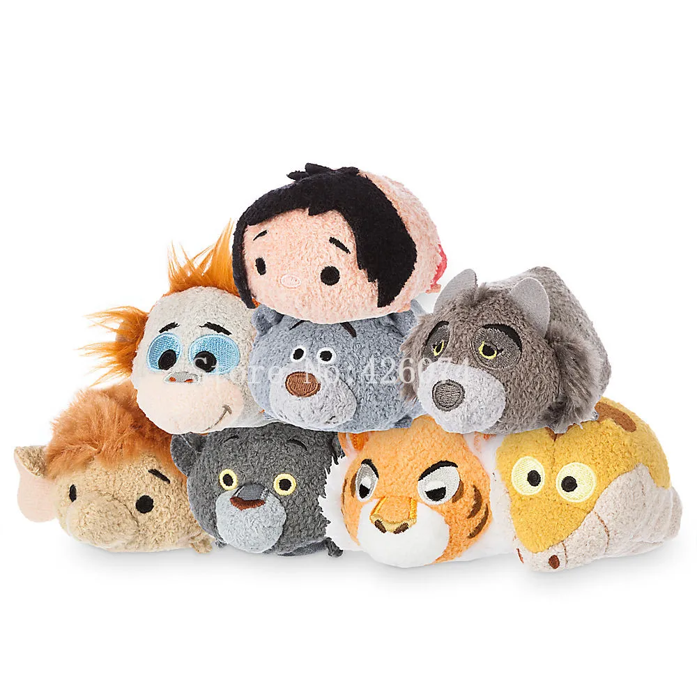 

New Jungle Mowgli Baloo Kaa Bagheera Shere Khan King Louie Mini Plush Smartphone Cleaner Kids Stuffed Toys For Children