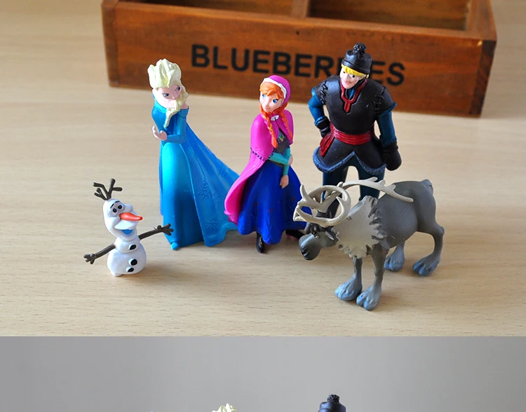 Disney застывшие игрушки 5 шт./компл. для детей возрастом от 5 до 10 см в стиле Эльзы и Анны фигурку Украшение для торта Модель Аниме Коллекция Модель фигурка игрушки для детей