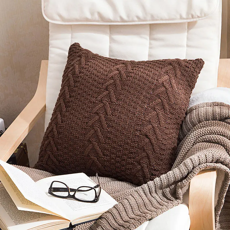 

Multifunctional Fashion Knitted Pattern Decor Cushion Cover for Home Pillow Case LXY9 DC07