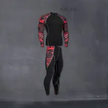 Костюм для мужчин mma Рашгард мужской союз костюм Длинные рукава тепловой трикотаж сжатия одежда термобелье, XXXXL