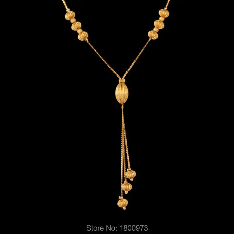 Из золота с уникальным дизайном ожерелья Pendants18K золото Цвет Модные украшения Для женщин подарок Мода Чокеры ожерелья