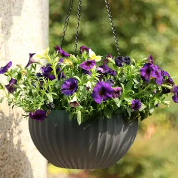 

Semi Circular Self Absorbent Hanging Flower Pot Orchid Flower Basket Rope Basket Lifting Rope Pot Holder Basket