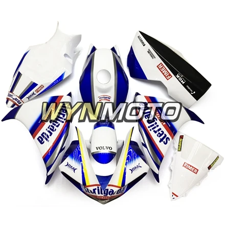 Выполните обтекатели комплект для Yamaha YZF1000 2009-2011 R1 год 09 10 11 впрыск АБС пластмасса белого и синего цвета волокна Стекло кузов крышка