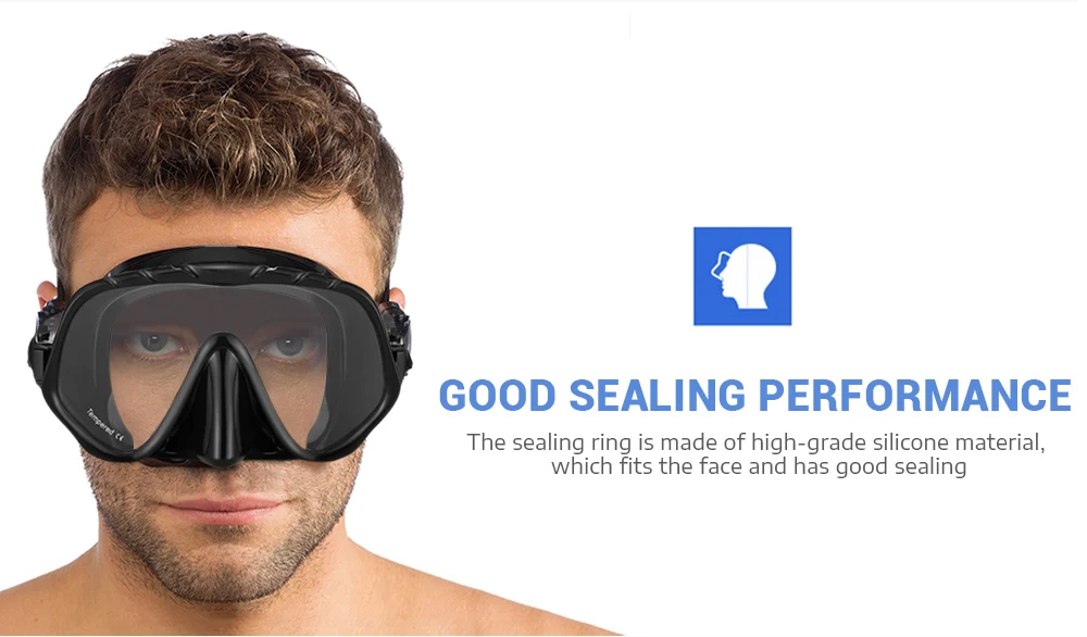 Кит MK-1000 силикон для взрослых дайвинг маска тюленя очки с хорошим видением