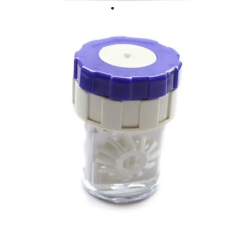Manually Contact Lens Cleaner Hollow rotary Washer Cleaning Lenses Case