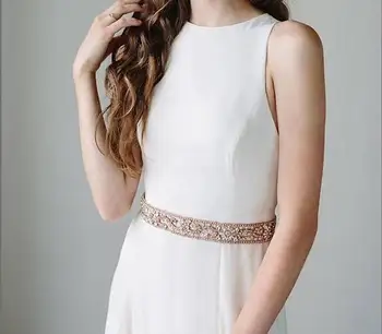 

crystal bead sash Applique, pearl beaded, Bridal sash , rhinestone bead belt applique ZP046