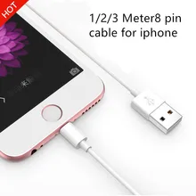 1/2/3 Meter 8 Pin To USB Cable Data Charger Charging Cables Cord for Iphone 5 5s 5c 6 6s Plus,Mobile Phone Original Qualit Cable