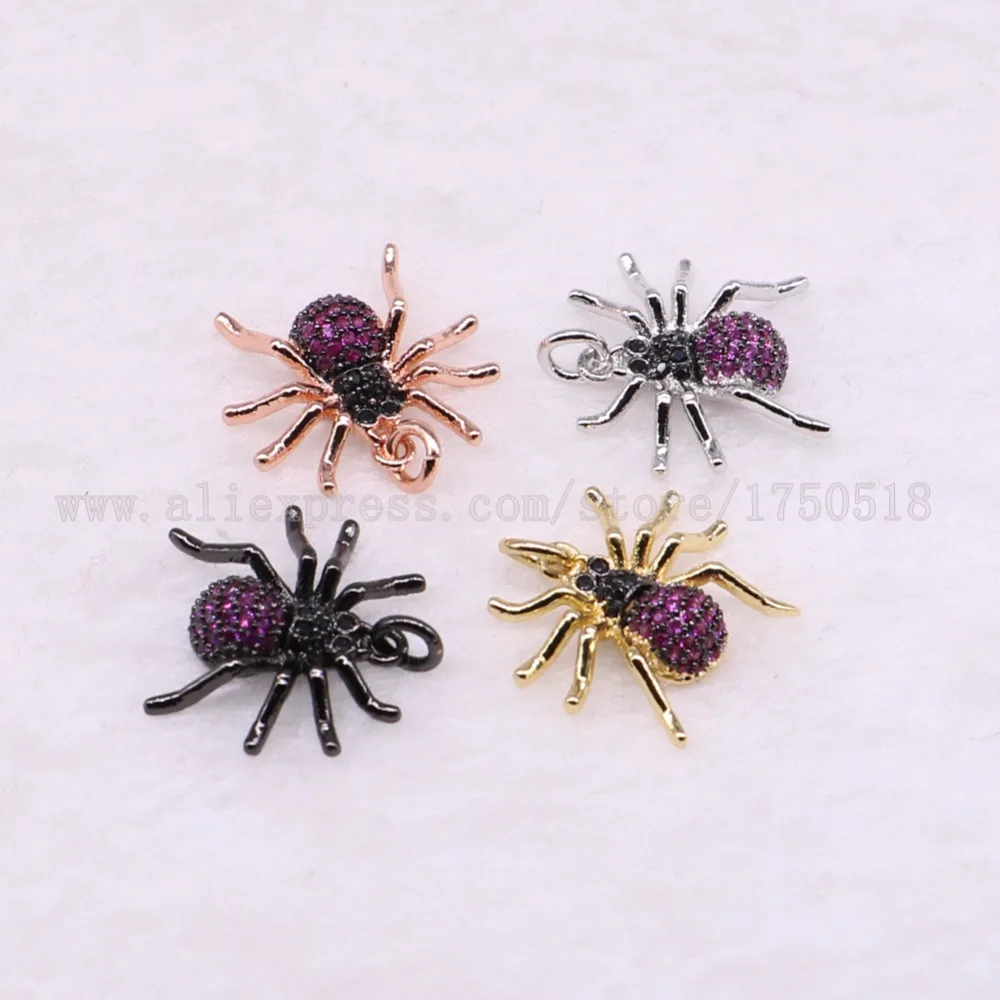 5 штук маленькие подвески в виде паука очаровательные насекомые hexapod bee fly