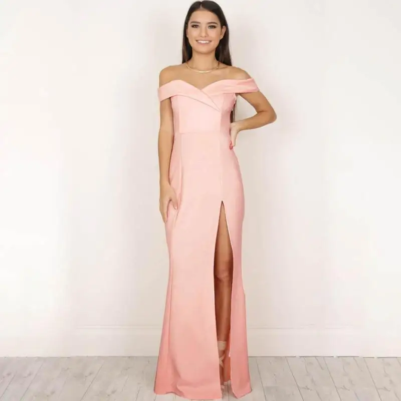 Ladies Elegant Pencil Maxi Dresses 