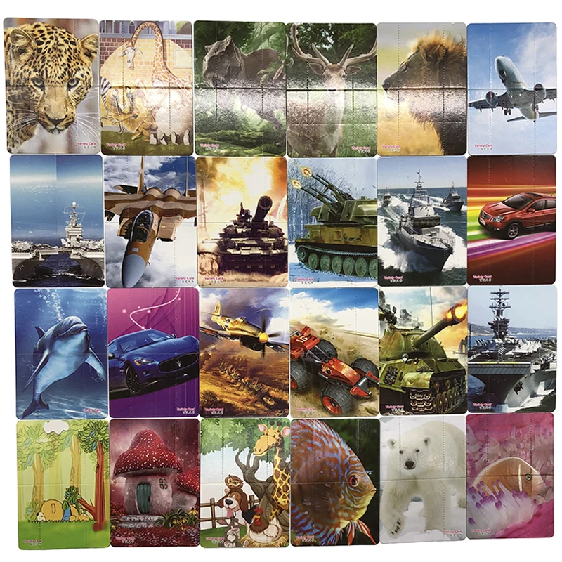 

15pcs/Nostalgic classic children's childhood plastic sliding 9-grid three-dimensional mobile jigsaw puzzle educational toys