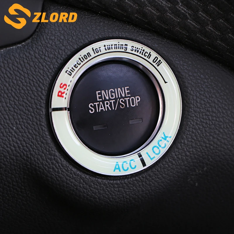 

Zlord Car Engine Ignition Key Ring Lumiuous for Hyundai IX35 IX30 IX25 Creta Verna Solaris Elantra Sonata Tucson Santa Fe