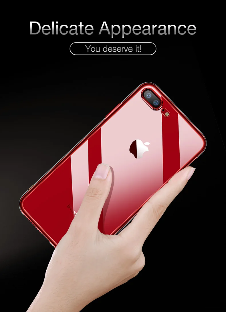CAFELE Transparent Phone Case for iPhone X XR XS Max Ultra Thin Soft TPU Luxury Silicone Cover for iPhone XR 10 XSMAX Full Cover (3)