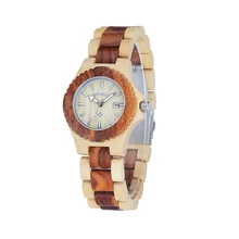 BEWELL Wooden Watch for Woman Quartz Watches Fashion&Casual Calendar Display Ladies Watch Relogio with Box 020A BEWELL Wooden Watch for Woman Quartz Watches Fashion&Casual Calendar Display Ladies Watch Relogio with Box 020A