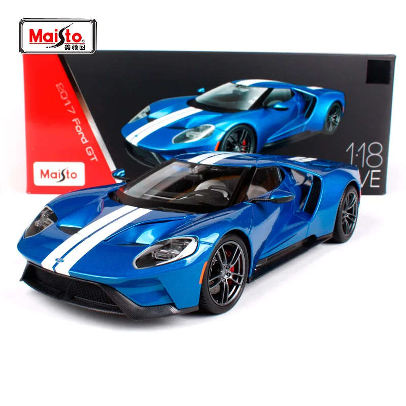 Спортивный автомобиль Maisto 1:18 2017 Ford GT модель литая под давлением новая игрушка в