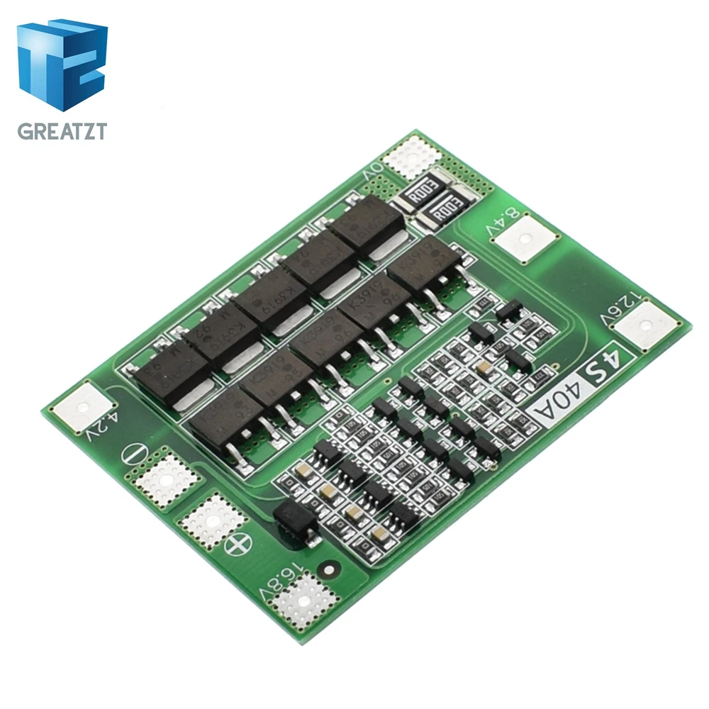 

3S/4S 40A 60A Li-ion Lithium Battery Charger Protection Board 18650 BMS For Drill Motor 11.1V 12.6V/14.8V 16.8V Enhance/Balance