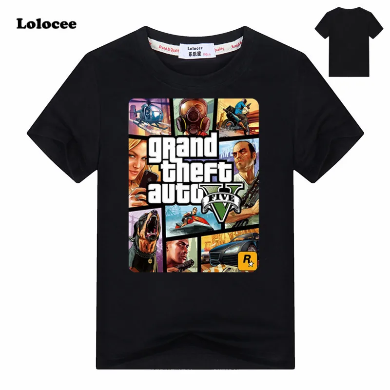 

3-14y Summer New Kids Boy's T Shirt 2019 Cartoon Baby Toddler Boys Cotton Tops and GTA Tees Children Cotton Brand Clothing