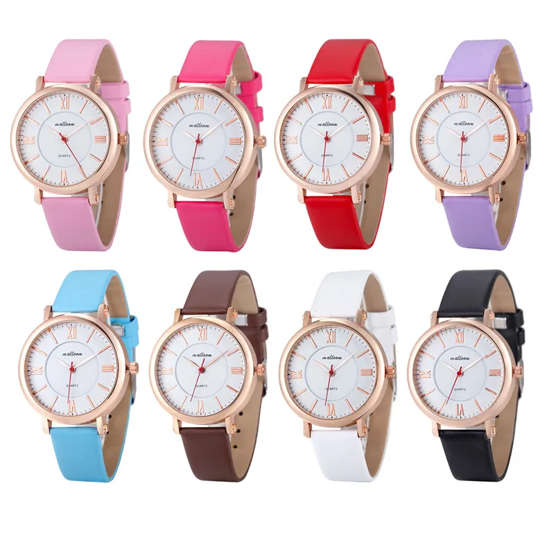 Women's watches brand luxury fashion ladies dress watch Diamond Analog Leather Quartz Wrist Watch clock relogio feminino M17 (7)