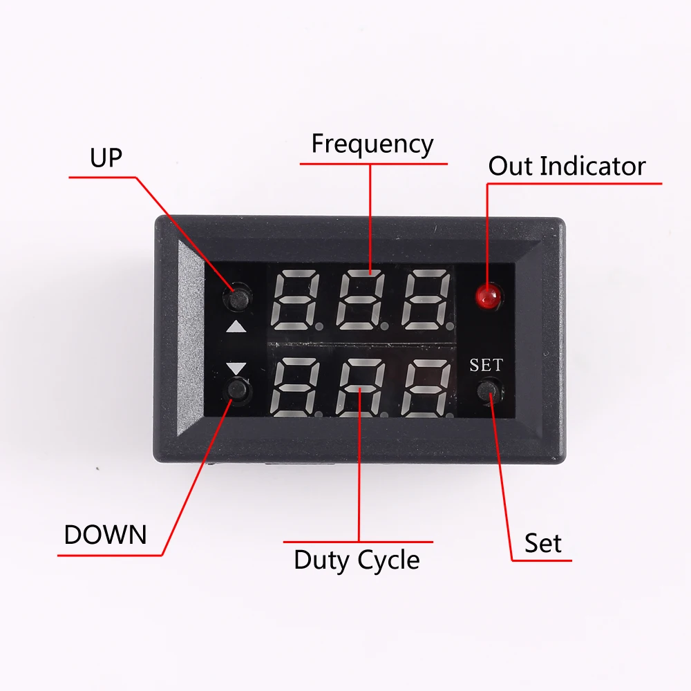 DC 4V 30V PWM генератор сигналов 2 канальный 1 Гц 160 кГц Частота Рабочий цикл Бесплатный